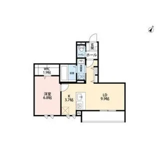 アルモ クレール【2階】の間取り