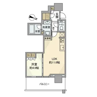 URAWA THE TOWER【11階】の間取り