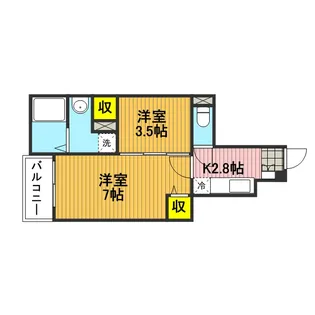 ラフレシール【2階】の間取り