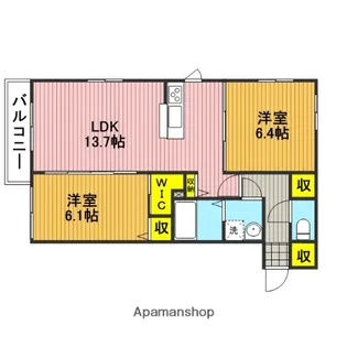 カサベルデ(宮本2)【203号室】の間取り