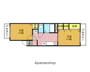 南浦和第3ローヤルコーポ【204号室】の間取り