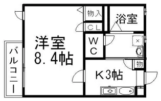 ディアス・ナンブ【101号室号室】の間取り