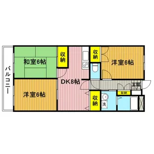 メゾン大西【2階】の間取り