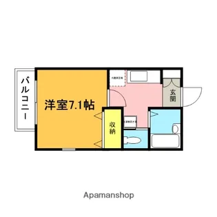 ツインライブ岸町Ⅱ【2階】の間取り