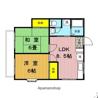 アメニティTAKANO【2階】の間取り