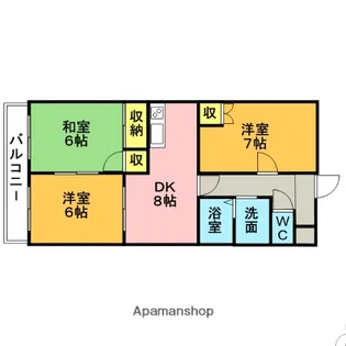 ハイパレス【2階】の間取り