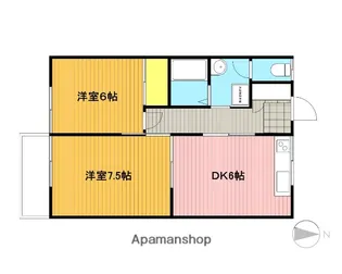 ハイツアサコ【2階】の間取り
