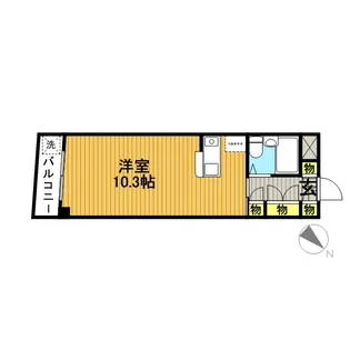 スクエア21【205号室】の間取り