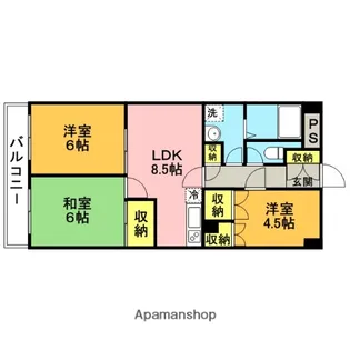 アルベリ【202号室】の間取り