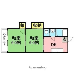 南浦和ハイツ(文蔵3)【403号室】の間取り