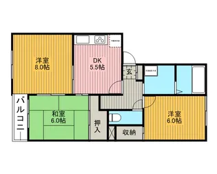 ボナール【3階】の間取り