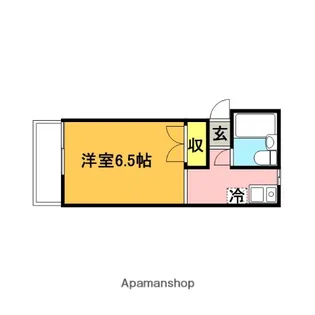 パールシティアサヒ【102号室】の間取り