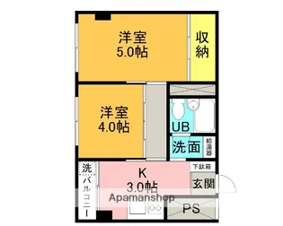 小松ビル【403号室】の間取り