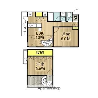 LAPUTAⅡ【202号室】の間取り