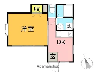 石原ハイツ【101号室】の間取り