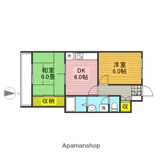埼玉県蕨市中央2丁目【マンション】の間取り
