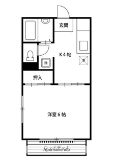 アーバンフラッツ【102号室】の間取り