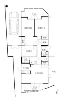 アークパティオ盆栽町【1階】の間取り