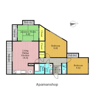 ENOUマンション【1階】の間取り
