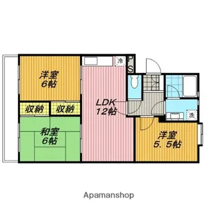 レジデンス指扇【301号室】の間取り