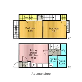 埼玉県さいたま市西区大字佐知川【テラスハウス】の間取り