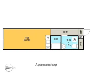 クアドゥロ QUADRO【3階】の間取り