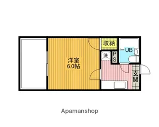 レジデンスカープ大宮【5階】の間取り