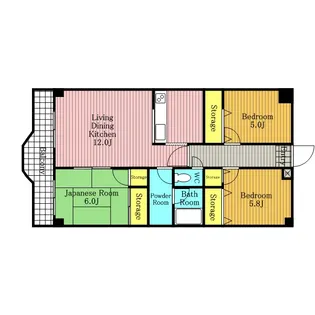 シャトー櫛引【306号室】の間取り