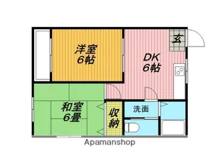 クロスコーポA【201号室】の間取り