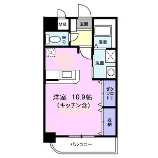 カーサ グランデ【6階】の間取り