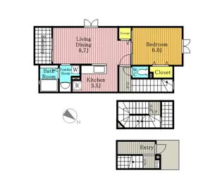 スターブル【3階】の間取り