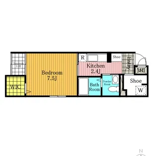 メルヴェーユ大成【1階】の間取り