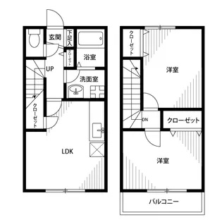 アムール 金谷【104号室】の間取り