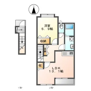 ネオハイム【2階】の間取り