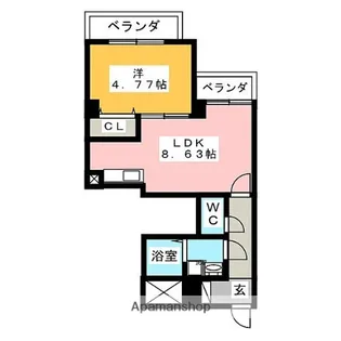 シトロン965【303号室】の間取り