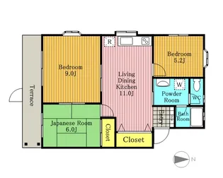 アラージュ・ヴェール【105号室号室】の間取り