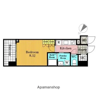 BLESSED OMIYA(ブレスト大宮)【4階】の間取り