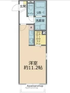 パームコテージ十六番館【1階】の間取り