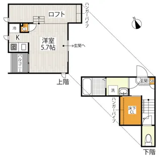 埼玉県さいたま市北区日進町3丁目【アパート】の間取り