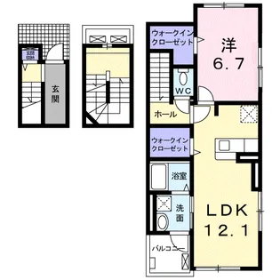アリーチェ【3階】の間取り