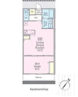 チェルアムール【1階】の間取り