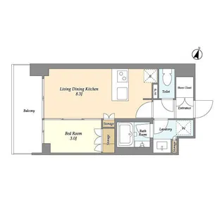 ドゥーエ大宮Ⅱ【2階】の間取り