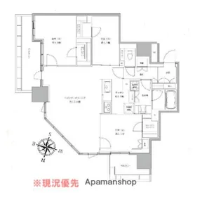 大宮スカイ&スクエア ザ・タワー【22階】の間取り