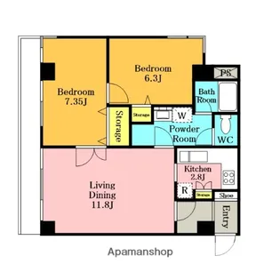 秩父ビル【401号室】の間取り