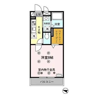 グランシャリオ 桜木【3階】の間取り