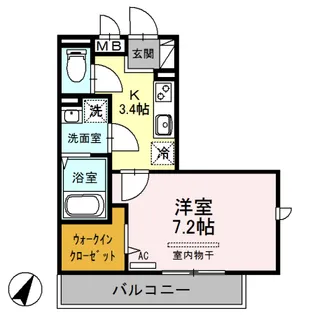 エギスハイム【2階】の間取り