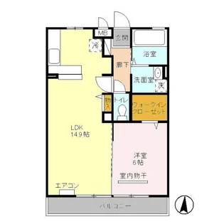 グランシャリオ D【3階】の間取り