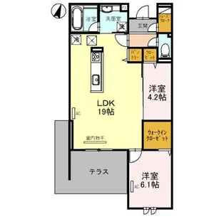 BELLEVILLE桜木町【1階】の間取り