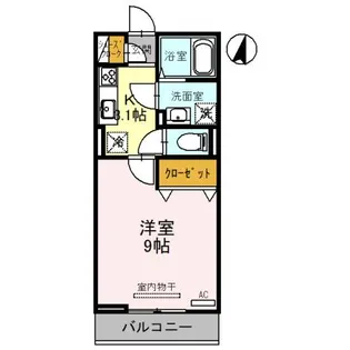 クレール西大宮【2階】の間取り