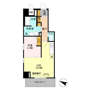 GRAN COURT YONO【5階】の間取り